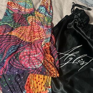 Colorful Beaded Women's Dress